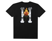 Triko HUF Ember Rose Classic H T-Shirt Black TS00907 02