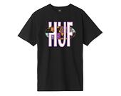 Triko HUF Quake USA Tee Black