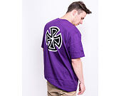 Triko Independent Bar Cross T-Shirt Deep Purple