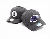 Kšiltovka Mitchell & Ness Brooklyn Nets 715 Charcoal Heather Team Pop