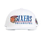 Kšiltovka Mitchell & Ness  Philadelphia 76ers Snapback Cap white Vintage Hoop