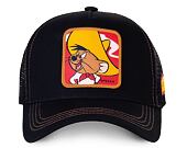 Kšiltovka Capslab Trucker - Looney Tunes - Speedy Gonzales - Black / Yellow