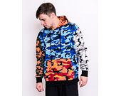 Mikina Karl Kani Signature Block Camo Hoodie Black/Blue - 6092651