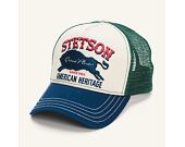 Kšiltovka Stetson Trucker Cap Great Plains 7751152 Geen/Stone/Blue