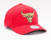 Kšiltovka Mitchell & Ness Chicago Bulls Black Bullion Snapback Red