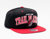 Kšiltovka Mitchell & Ness Team Arch Snapback Portland Trail Blazers