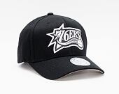 Kšiltovka Mitchell & Ness HWC Philadelphia 76ers Black Outline Snapback Black