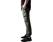 Kalhoty Urban Classic TB1435 Washed Cargo Twill Jogging Pants Olive