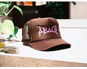Kšiltovka Pink Dolphin TEACH PEACE HAT OH2206TPBR BROWN