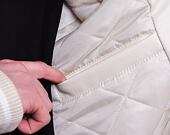 Bunda Karl Kani OG Fake Leather Jacket Off White 6075088