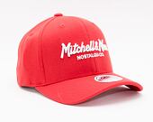Kšiltovka Mitchell & Ness - Branded Pinscript Classic Red - Scarlet / White