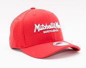 Kšiltovka Mitchell & Ness Pinscript Redline Snapback Branded Scarlet / White