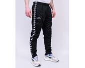 Tepláky Kappa 222 Banda Rastoria Slim J61 Black/Black/White