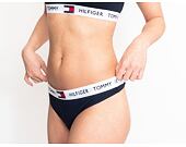 Dámské kalhotky Tanga Tommy Hilfiger Thong UW0UW02198 CHS Navy