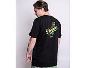 Triko New Era MLB Neon Los Angeles Dodgers Black / Neon Green