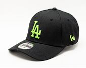 Kšiltovka New Era 9FORTY MLB Neon Pack Los Angeles Dodgers Strapback Black / SHock Green
