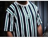 Triko New Era MLB Oversized Stripe Los Angeles Dodgers White / Blue / Green