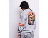 Mikina Mitchell & Ness All Over Print Fleece Crew Chicago Bears Grey Heather