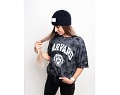 Dámské Crop Triko Champion University Harvard Tye Dye Black