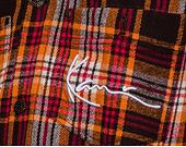 Košilobunda Karl Kani Chest Signature Flannel Shirt Jacket Dark Red