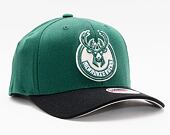 Kšiltovka Mitchell & Ness Milwaukee Bucks Wool 2 Tone Redline Stretch Snapback Green / Black