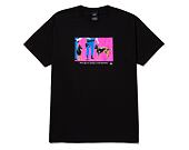 Triko HUF × Pleasures Gang Control T-Shirt Black