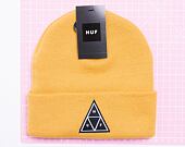 Kulich HUF Essentials Triple Triangle Cuff Beanie Gold