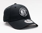 Kšiltovka New Era 9FORTY Black & White Brooklyn Nets Strapback Black