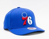 Kšiltovka Mitchell & Ness Team Ground 2.0 Stretch Snapback Philadelphia 76ers Blue