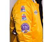 Bunda Mitchell & Ness Champ City Satin Jacket Los Angeles Lakers Gold