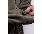Mikina Karl Kani Small Signature Patchwork Crew dark green/military green