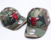 Dětská kšiltovka New Era 9FORTY Kids NBA Camo Chicago Bulls Strapback Woodland Camo