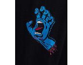 Mikina Santa Cruz Screaming Hand Chest Hood Black