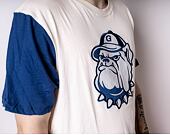 Triko Mitchell & Ness Georgetown University Color Blocked S/S Tee Cream