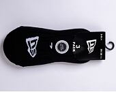 3 páry ponožek New Era Flag Invisible 3Pack Black