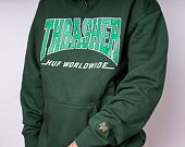 Mikina HUF × Thrasher Bayview Hoodie Forest Green