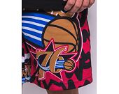 Kraťasy Mitchell & Ness NBA Jumbotron 2.0 Shorts Philadelphia 76Ers Black / Red