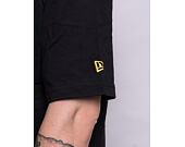 Triko New Era Rubber Patch Oversized Tee Black / Yellow