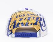 Kšiltovka Mitchell & Ness Off The Backboard Trucker Los Angeles Lakers Purple / White