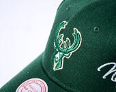 Kšiltovka Mitchell & Ness Champ Wrap Pro Snapback Milwaukee Bucks Green