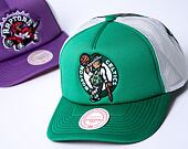 Kšiltovka Mitchell & Ness Off The Backboard Trucker Boston Celtics Green / White
