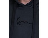 Mikina Karl Kani Small Signature OS Washed Heavy Sweat Eagle Hoodie black