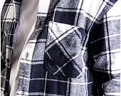 Košile Karl Kani Chest Signature Heavy washed Flannel Shirt black/white
