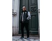 Vesta Karl Kani OG Reversible Paisley Puffer Vest black/military green