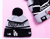 Kulich New Era MLB Jake Cuff Beanie Los Angeles Dodgers Heather Grey / Team Color