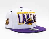 Kšiltovka New Era 9FIFTY NBA Retro Title Los Angeles Lakers White