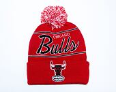 Kulich Mitchell & Ness SCRIPT POM BEANIE HWC Chicago Bulls Red