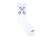 Ponožky Rip & Dip Nerm Face Mid Socks White