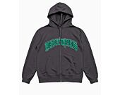 Mikina Wasted Paris Hoodie Zip Chill Kingdom - Smoked Black