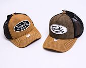 Kšiltovka Von Dutch Boston Trucker Imi Suede Khaki/Black